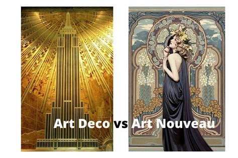 What's the Difference between Art Deco and Art Nouveau: A Comparative Analysis